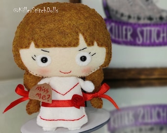 Annabelle - The Conjuring - OOAK – Horror - Halloween – Art Doll – Hand Stitched – Doll – Creepy Cute Doll – Goth – Gothic – Felt - Spooky
