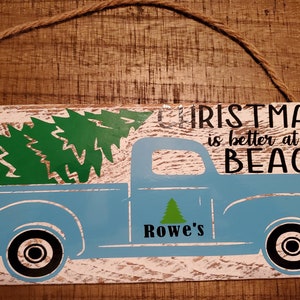 Christmas is Better at the Beach Wooden Sign