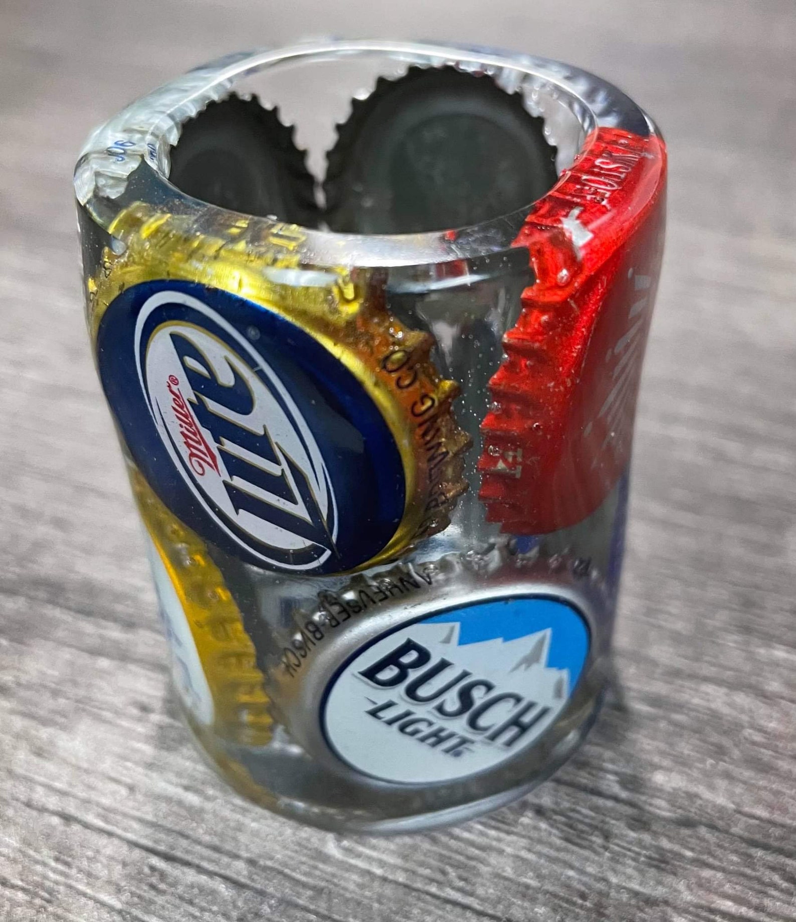 Custom Bottle Cap Shot Glass Etsy