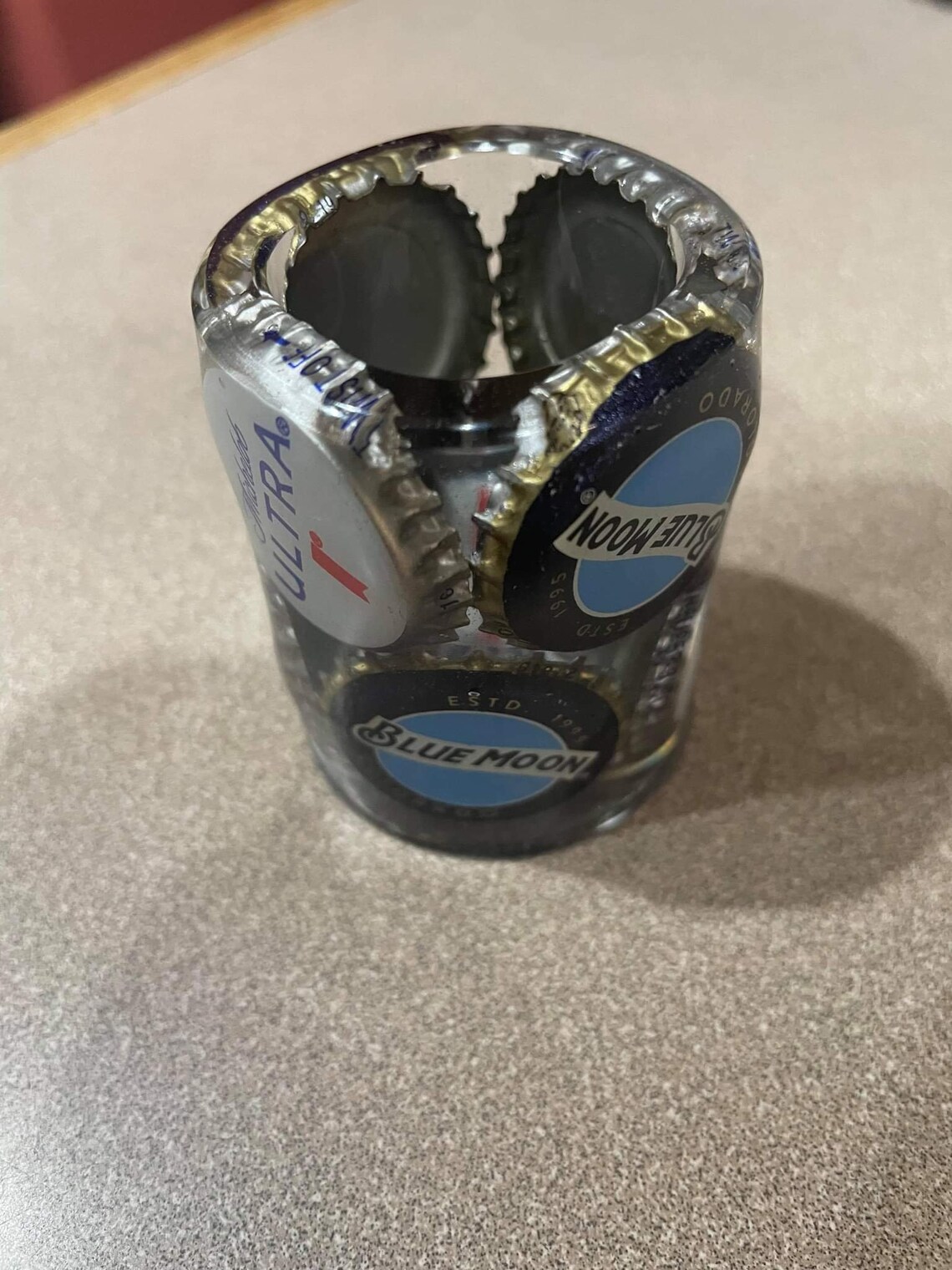 Custom Bottle Cap Shot Glass Etsy