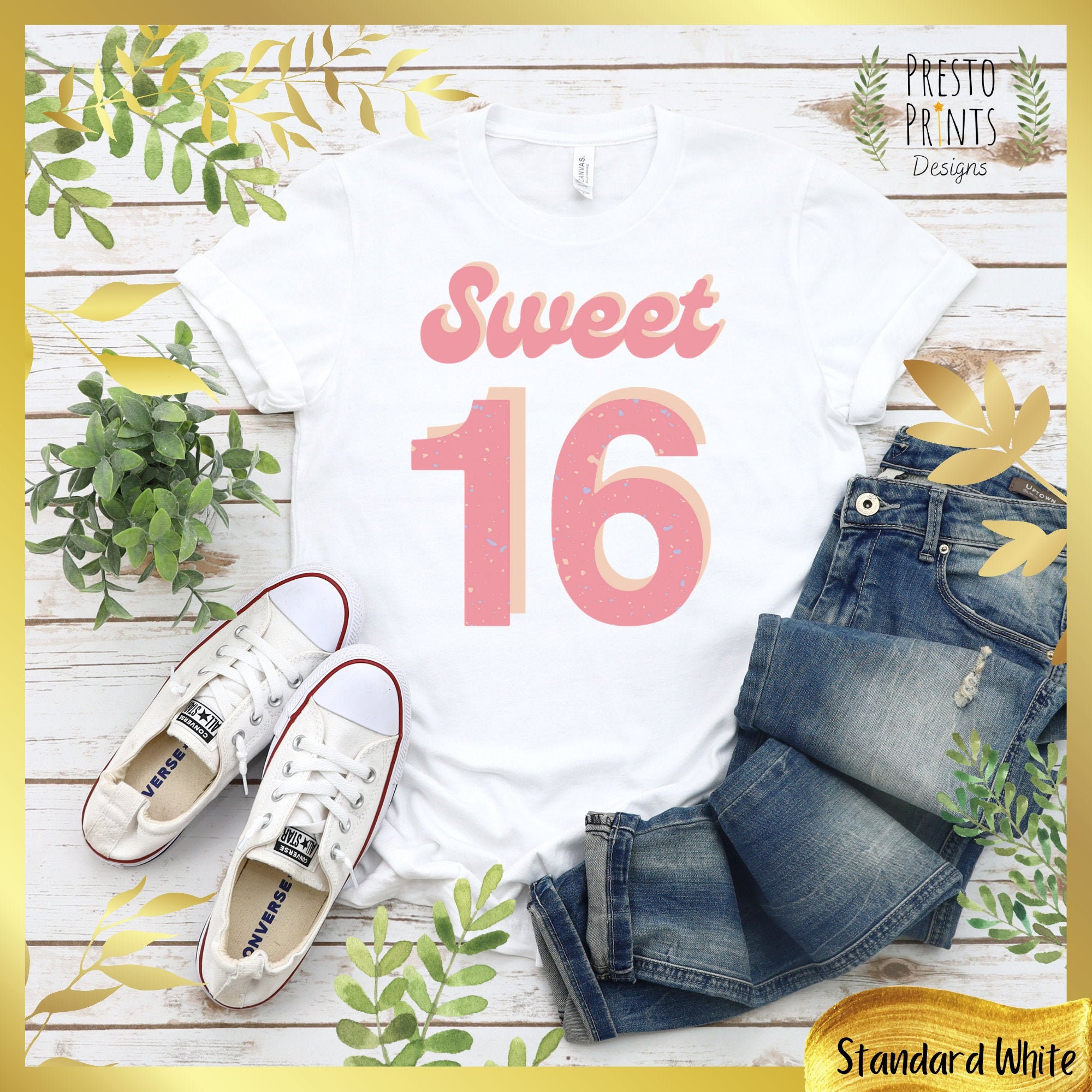 Sweet 16 Shirt Sweet Sixteen Shirt 16th Birthday Shirt | Etsy