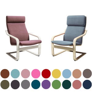 Poang chair cover,custom cover fits Poang chair and footstool,Poang chair,Poang ottoman,hundreds of fabric options, multi color options