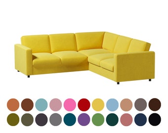 Sofa cover for  Vimle 4 seat corner sofa, Slipcover,Vimle cover,Custom Made Cover,cotton cover,polyester cover