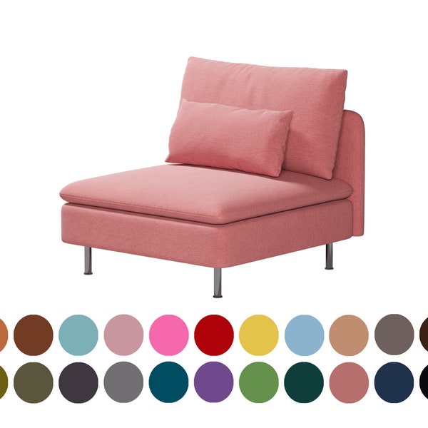Soderhamn 1 seat sofa cover,Bean paste color cover,custom made covers fit Soderhamn 1 seat sofa,400+ fabric options for custom made