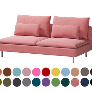 Soderhamn 3 seat sofa cover,Bean paste color covers fit Soderhamn 3 seat sofa,400 fabric options for custom made