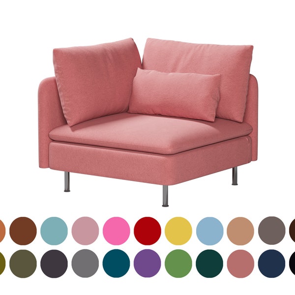 Soderhamn corner sofa cover,Custom made covers in Bean paste color,custom covers fit Soderhamn corner section