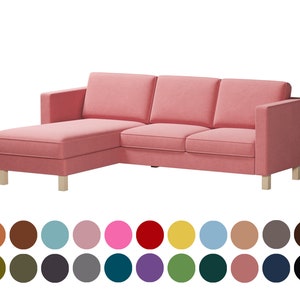 Sofa cover for  Karlstad 2 seat with Chaise lounge,width 245 cm/96.5 inches,Slipcover,Karlstad cover,Custom Made Cover,cotton cover