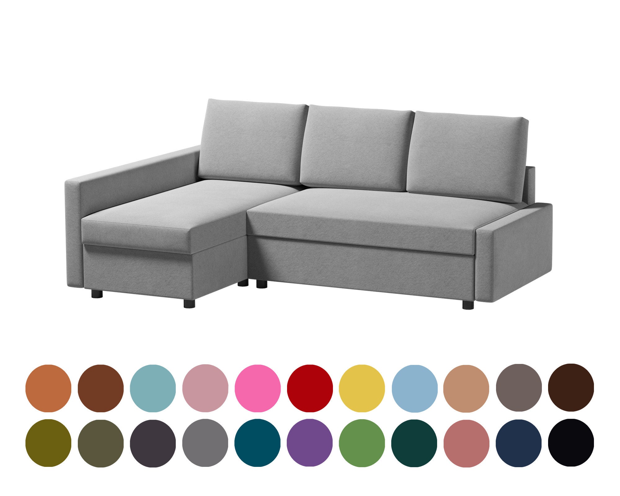 Fodera per divano letto angolare Friheten personalizzata, Fodera  personalizzata per divano letto angolare Friheten, Opzioni multi colore,  Oltre 400 opzioni di tessuto, Fodera Friheten -  Italia