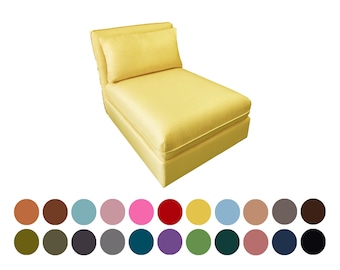 Vallentuna one seat sofa bed cover, Custom covers fits Vallentuna one seat sofa bed, hundreds of fabric options, multi color options