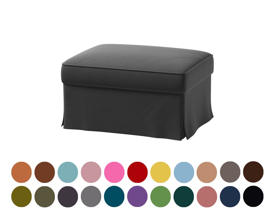 Farlov Ottoman Covers,grey Color Cover Fits Farlov Ottoman,400 Fabric
