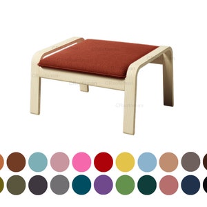 Poang footstool cover,custom cover fits Poang stool, Poang ottoman cover,Poang chair cover,Poang slipcovers, multi color options