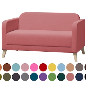 LINANAS 2 seat sofa cover,custom made cover fits LINANAS 2 seat sofa,Linanas sofa covers,LINANAS covers,total sofa width 137cm or 53 7/8&quot;