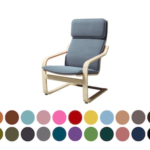 Poang chair cover,custom cover fits Poang chair, Poang footstool,Poang chair,Poang ottoman,hundreds of fabric options, multi color options