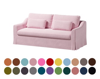 Farlov 3-Sitzer Sofa Bezug,Sofa Breite 218 cm, hellgrüner Sofa Bezug,Farlov Bezug, Slipcover,Farlov Bezug