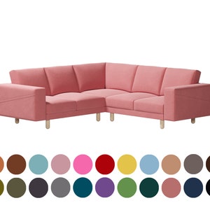 Norsborg 2+2 corner sofa cover, custom cover fits Norsborg 2+2 corner sofa, hundreds of fabric options for personalization