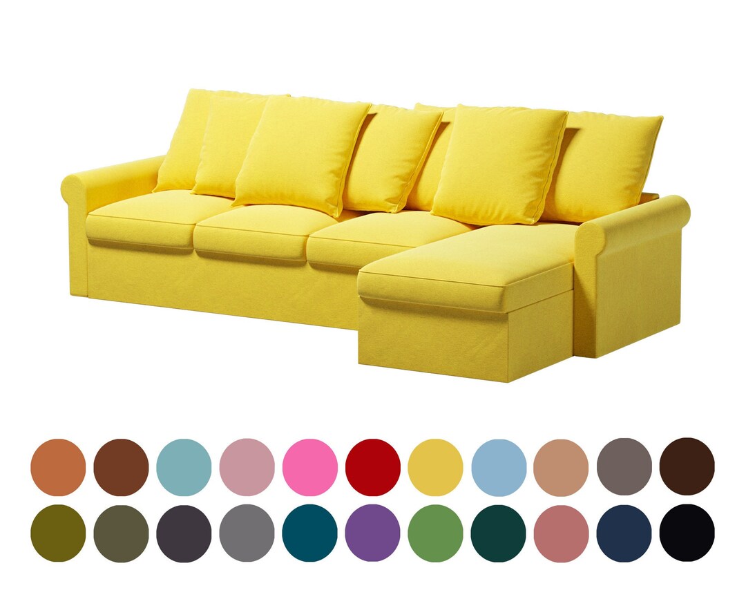 Gronlid 3 Seat With Chaise Lounge Sofa Cover,custom Made Gronlid Sofa