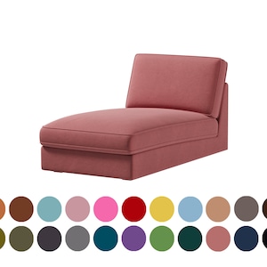 Kivik chaise lounge cover,Kivik ottoman cover,Kivik 1 seater sofa cover,Bean paste color covers,400+  fabric options for personalization