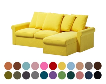Gronlid 2 seat with chaise lounge sofa cover,gronlid covers,christmas gift