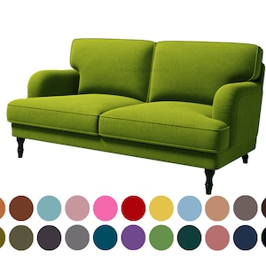 Custom Stocksund 2 seat sofa cover,total width 154cm/60.6 inches,custom cover fits Stocksund 2 seat sofa,more than 400 fabric options
