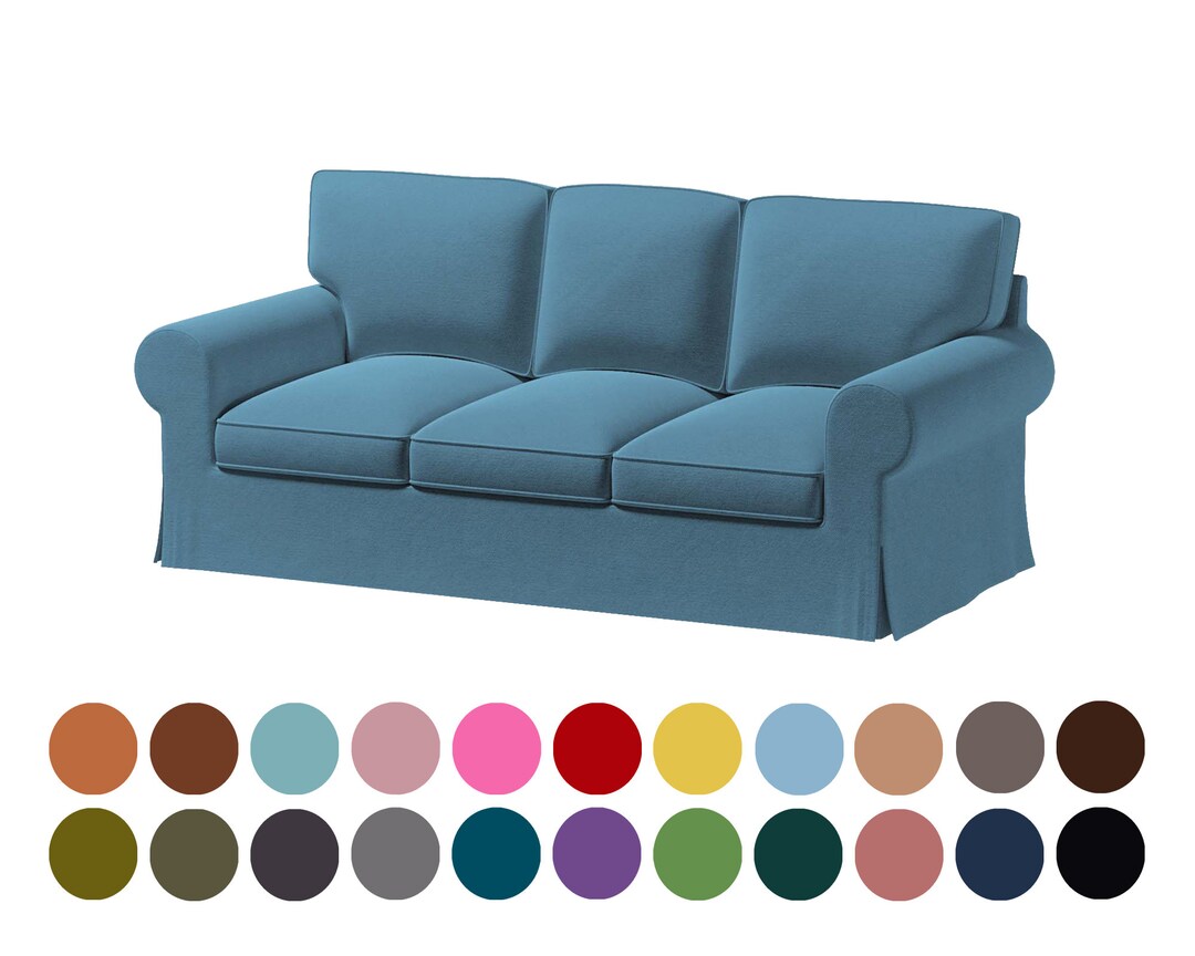 Custom Made Ektorp 3 Seat Sofa Covers,handmade Covers Fit Ektorp 3 Seat