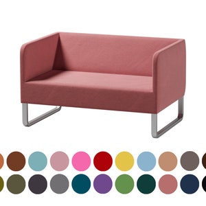 Knopparp 2 seat sofa cover, total width 119cm/46 7/8 inches, 400+ fabric options for personalization, custom made covers