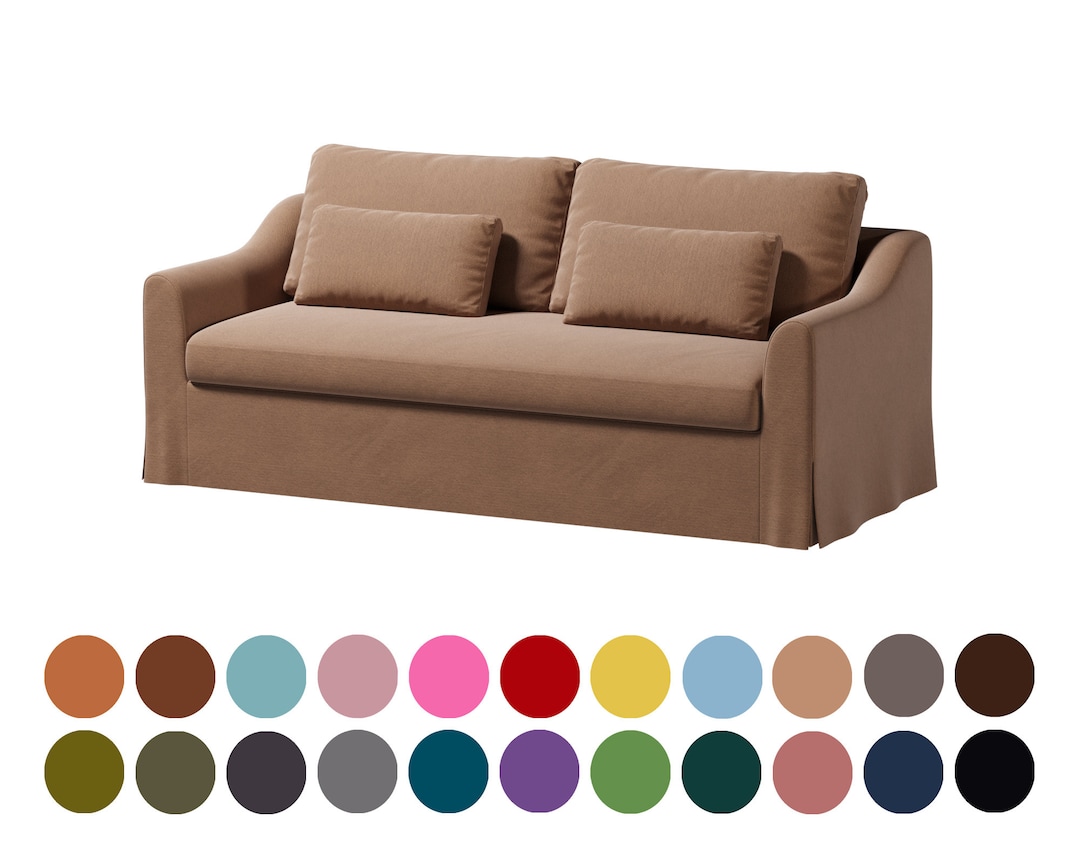 Custom Made Farlov 3 Seat Sofa Cover, 400 Fabric Options, Sofa Width