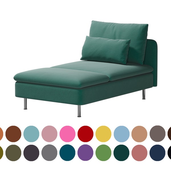 Soderhamn chaise lounge cover,Green color cover,Custom made covers fit Soderhamn chaise lounge
