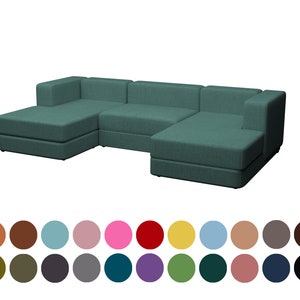 Personalized JÄTTEBO covers fit JÄTTEBO sectional sofa and each model,Jattebo 1 seat cover,Jattebo 1.5 seat sofa cover,Jattebo chaise cover