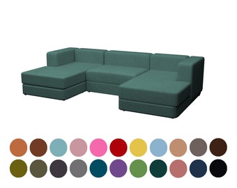 Personalized JÄTTEBO covers fit JÄTTEBO sectional sofa and each model,Jattebo 1 seat cover,Jattebo 1.5 seat sofa cover,Jattebo chaise cover