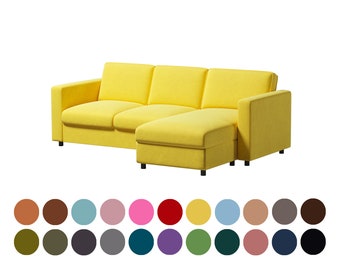 Sofa cover for  Vimle 2 seat sofa with chaise lounge,,Vimle cover,Custom Made Cover,cotton cover,polyester cover