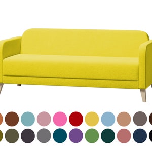 LINANAS 3 seat sofa cover, total sofa width 197cm/77 1/2 inches, custom made cover fits LINANAS 3 seat sofa, hundreds of fabric options