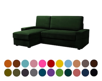 Vilasund 2-Sitzer Bettsofa mit Chaise Bezug, maßgefertigte Bezüge für Vilasund Sofa mit Chaise Bezug