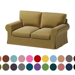 Custom Ektorp 2 seat sofa/2 seat sofa bed cover,400+ fabric options,Custom made cover,Ektorp 2 Seat sofa cover replacement,Multi color