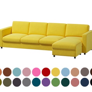 Vimle 3 seat sofa with chaise lounge covers,Vimle sofa covers,Vimle couch covers,Vimle cover,Custom Made Cover fit Vimle sofa with chaise