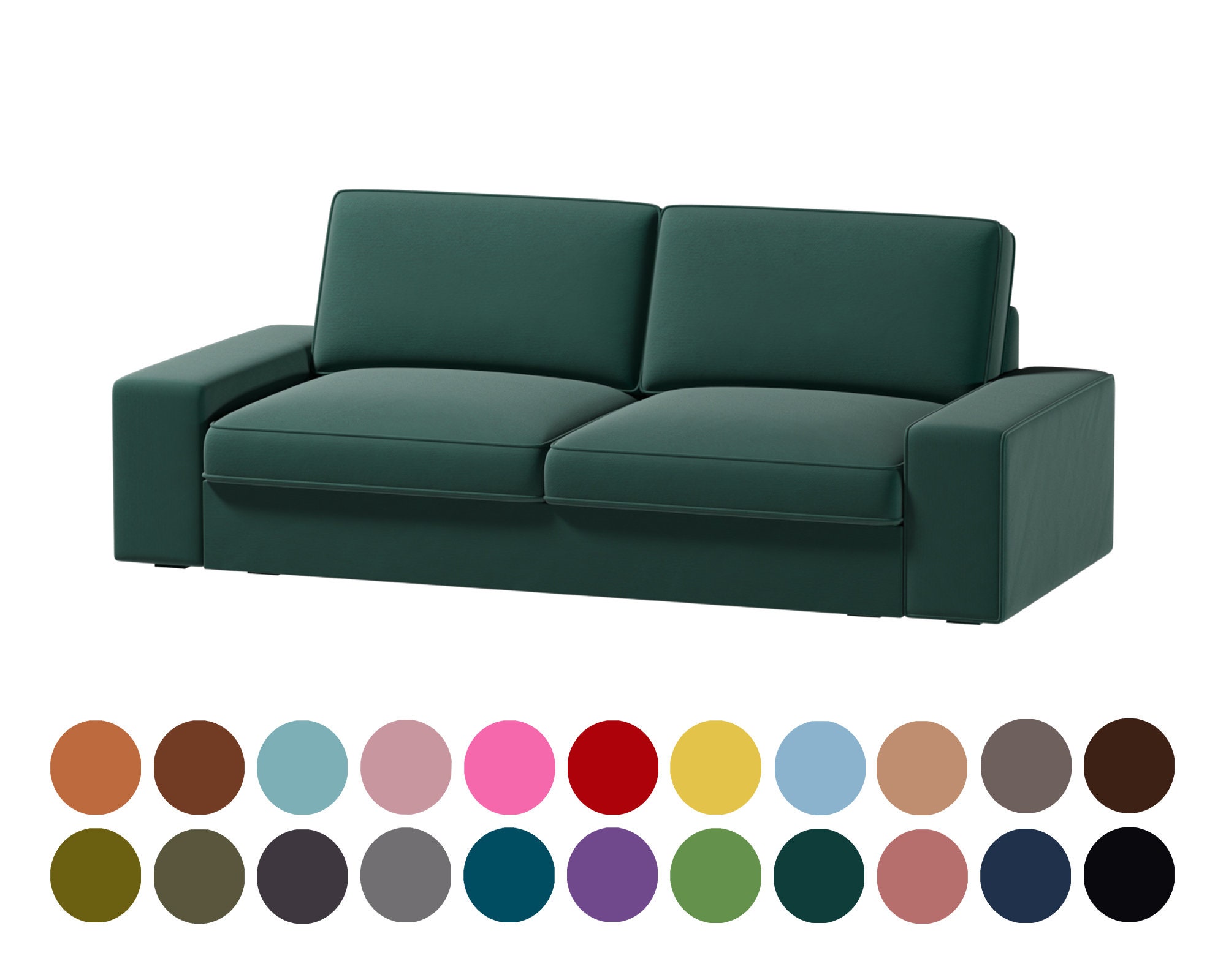 Custom Kivik 2 Seat Sofa Bed Cover width 97 Inches 246cm 400
