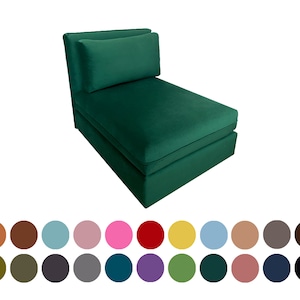 Vallentuna one seat sofa cover, Custom covers fits Vallentuna one seat sofa, hundreds of fabric options, multi color options