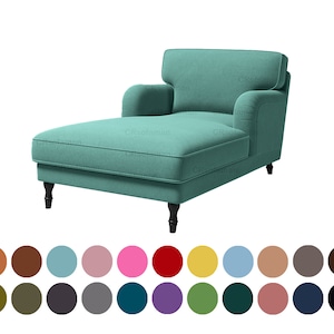 Custom Stocksund chaise lounge cover,chaise cover fits Stocksund chaise lounge,Multi color,more than 400 fabric options
