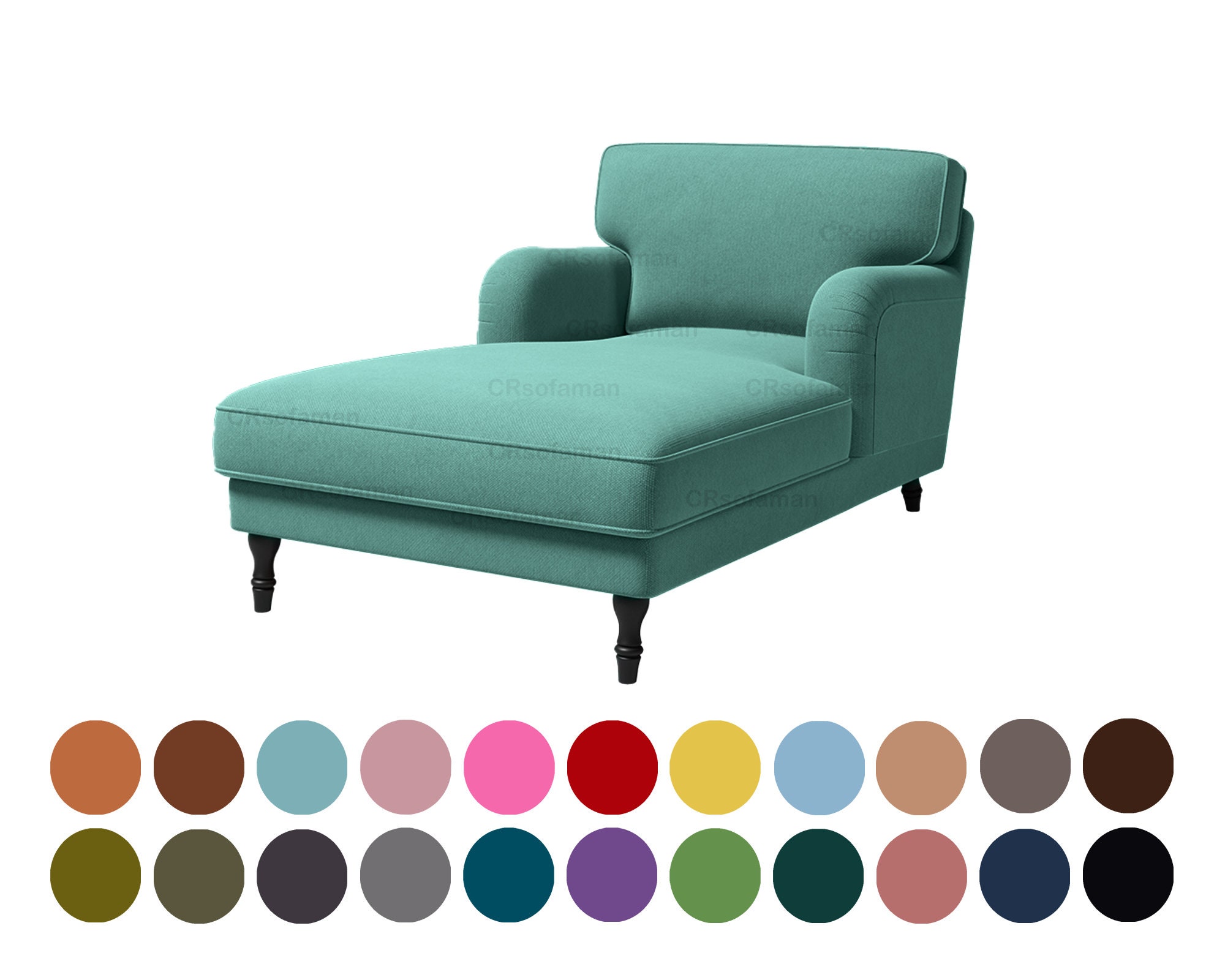 Custom Stocksund Chaise Lounge Cover chaise Cover Fits Stocksund Chaise Lounge multi Color more Than 400 Fabric Options Etsy
