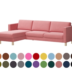 Sofa cover for  Karlstad 3 seat with Chaise longue,width 285 cm/112.5 inches,Slipcover,Karlstad cover,Custom Made Cover,cotton cover