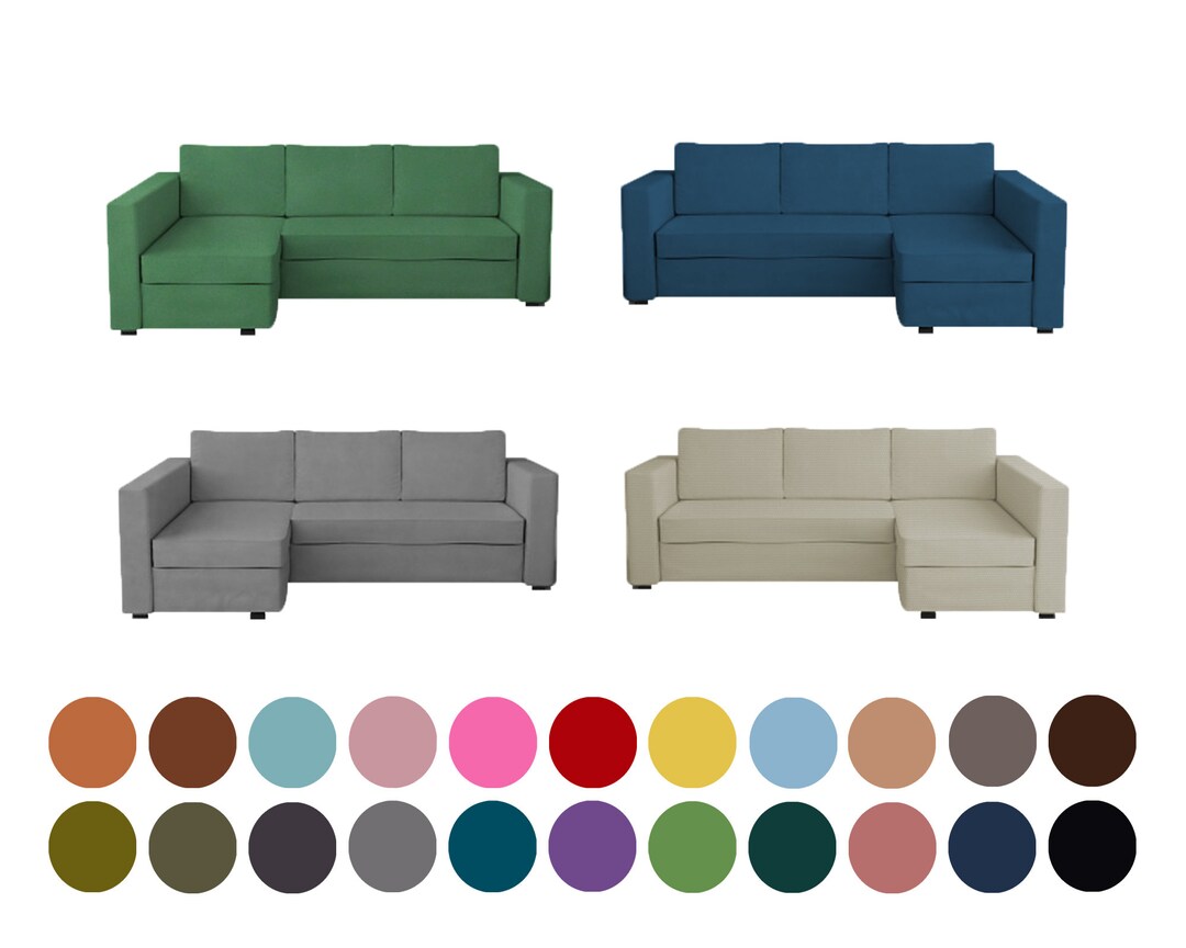 Manstad Corner Sofa Bed Covercustom Cover Fits Manstad Sofa Etsy