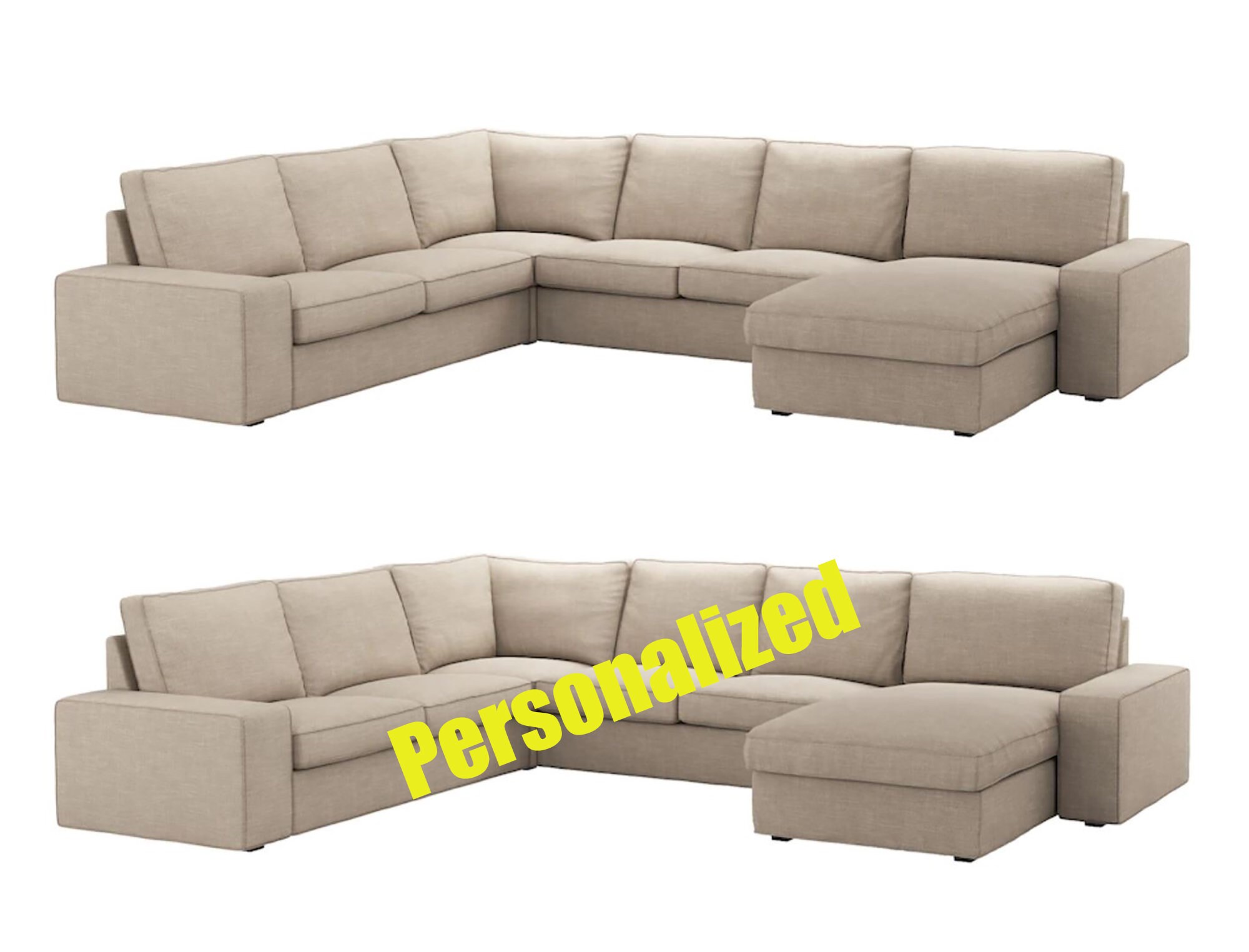 Replacement cover for IKEA Kivik sectional 23/32 corner sofa Etsy