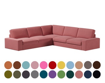 Sofa cover for  kivik 3+3 seat corner sectional sofa, Kivik, Slipcover,kivik cover,Custom Made Cover,cotton cover