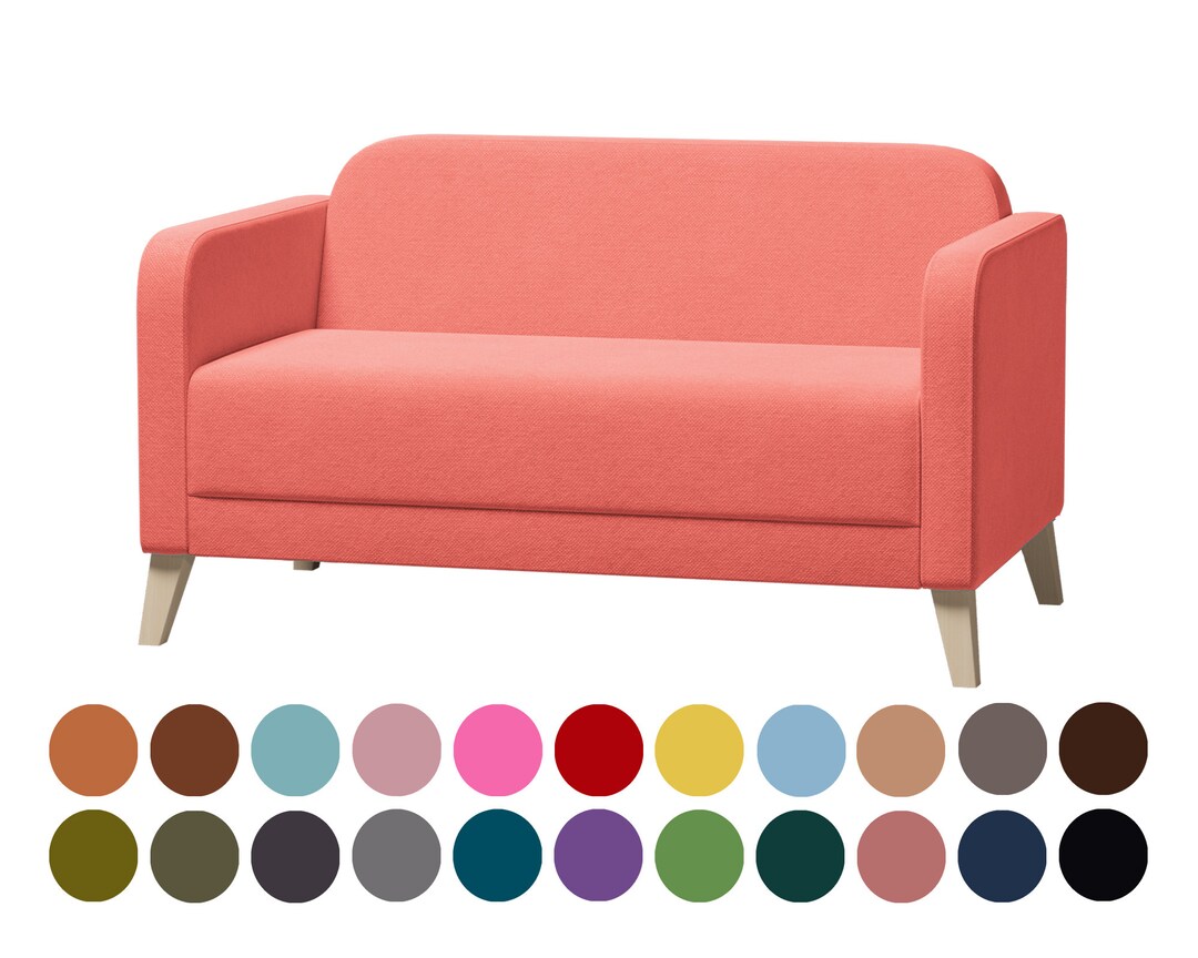 LINANAS 2 Seat Sofa Cover Total Sofa Width 137cm / 53 7/8 Etsy