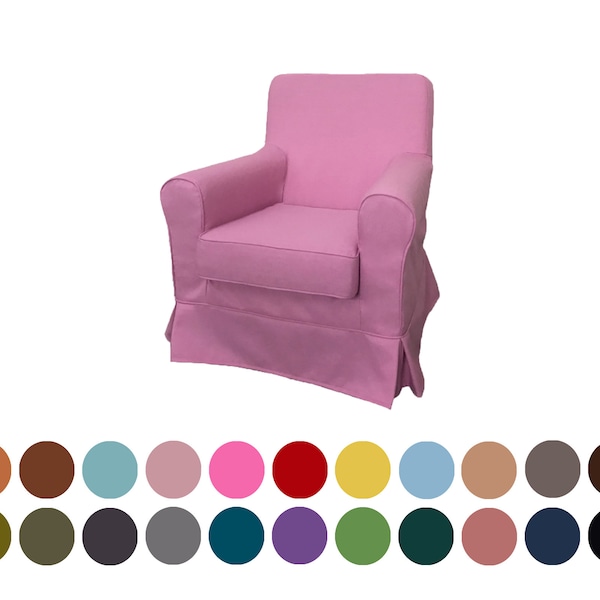 Housse de fauteuil Jennylund, housses sur mesure pour fauteuil Ektorp Jennylund, centaines d'options de tissus pour la personnalisation