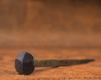 Hand forged nails. A set of 5 blacksmith nails.