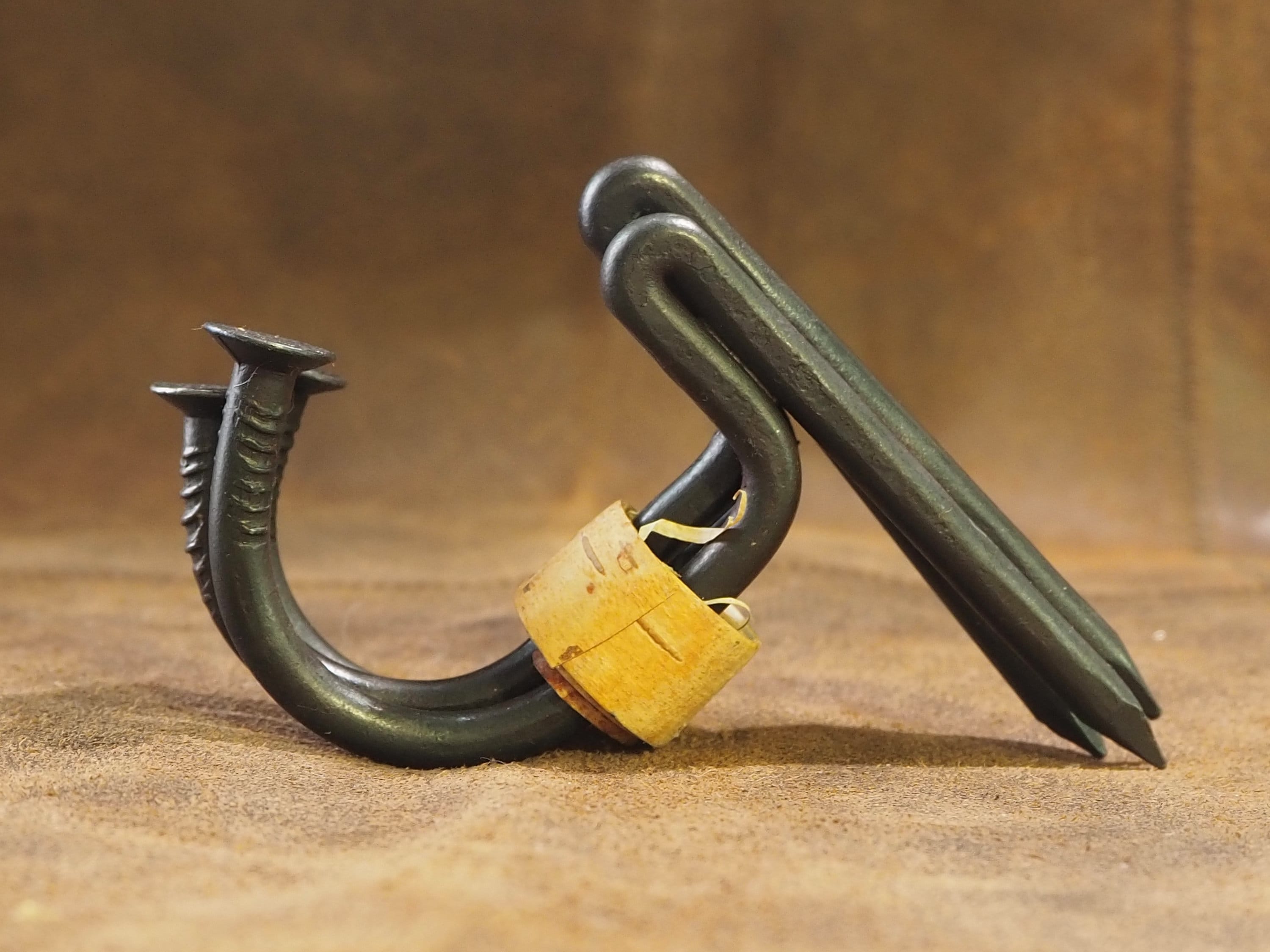 Set of Nail Hooks, Medium, 3pcs. Towel Hook. Wall Hook. Drive Hook