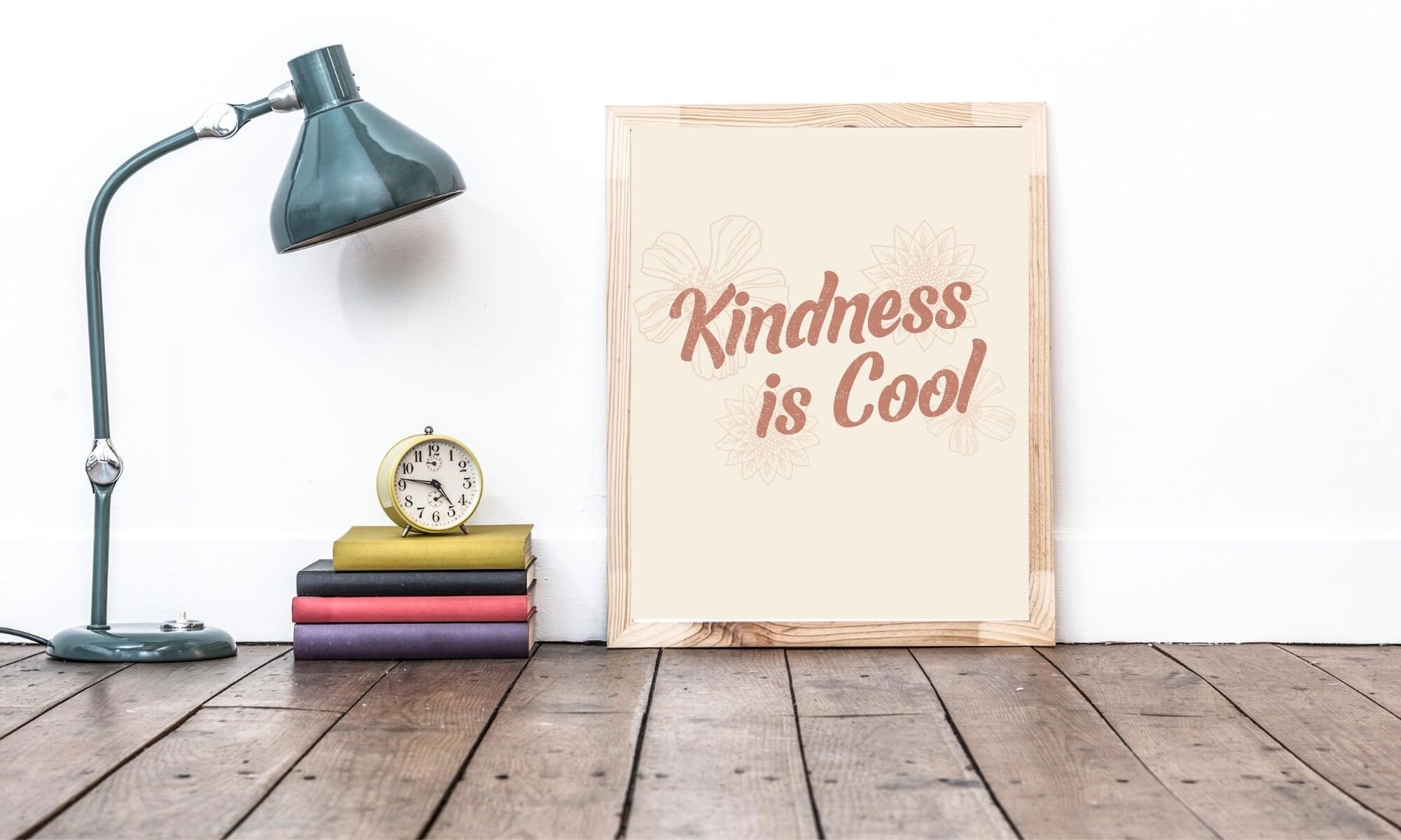 kindness is cool inspirational quote positive quotes wall etsy