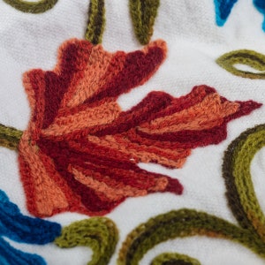 The Impulse Hand Embroidered Cotton Linen Customizable Duvet Cover Flat Sheet Pillowcase Set-Handmade US Uk EU AU Suzani King Full Twin Xl image 4