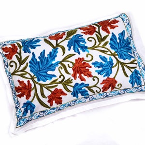 The Impulse Hand Embroidered Cotton Linen Customizable Duvet Cover Flat Sheet Pillowcase Set-Handmade US Uk EU AU Suzani King Full Twin Xl image 6