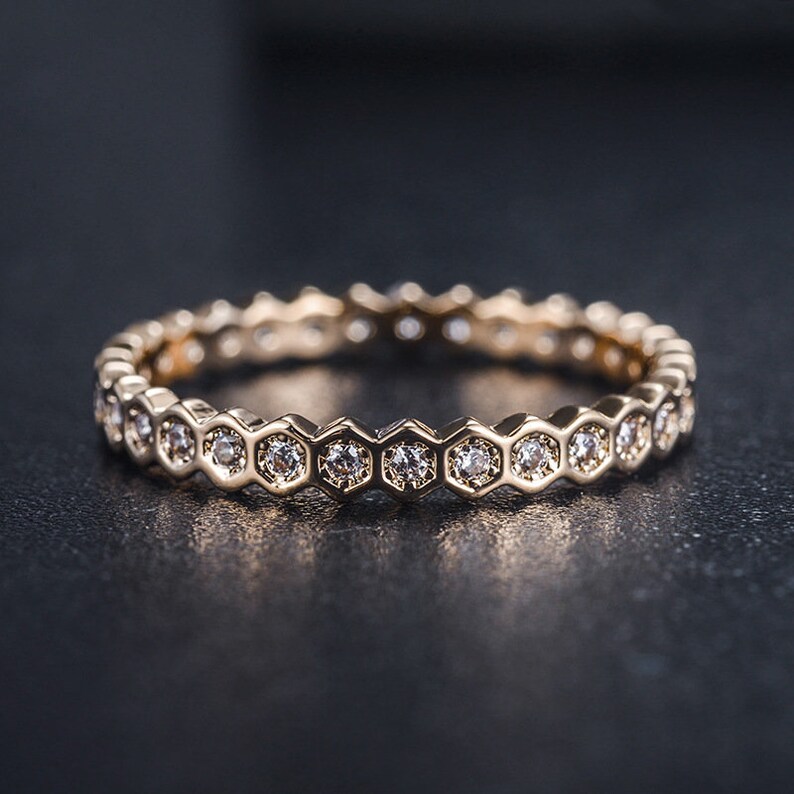 Rose Gold and Silver Dainty Rings Boho Rings Minimalist Promise Rings Thin Stacking Rings Stackable Ring
